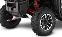 The Pioneer 1000-5 EPS LE comes standard with large 27-inch tires on 12-inch aluminum wheels for better ride comfort, improved ground clearance and superior traction.