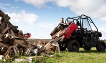 Working with a heavy load just got a whole lot easier. The Pioneer 520’s new gas-assisted tilt box can carry a full 450 lb of wood, gravel, tools, and feed with a slot for 3/4 inch plywood and patterned slots shaped into the bed for milk crates and buckets. And with a secure tailgate and a suite of available Pro-Connect™ modular accessories, you might never run out of ways to put your Pioneer to work. But when it is time to take a break, enjoy the added comfort of the cup holder rings in the tailgate.