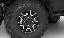 Stylish aluminum wheels look great while also helping to reduce unsprung weight for improved handling and ride comfort