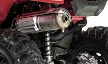 Stainless-steel exhaust system includes a USDA-qualified spark arrester/muffler designed for quiet operation without servicing for long-lasting performance.